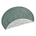 Dywan Twin 140cm Bali Green Cream okrągły do wnętrz i na zewnątrz - 8