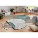 Dywan Twin 140cm Bali Green Cream okrągły do wnętrz i na zewnątrz - 6
