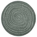 Dywan Twin 200cm Bali Green Cream okrągły do wnętrz i na zewnątrz - 1