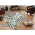 Dywan Twin 80x250cm Malta Green Cream dwustronny do wnętrz i na zewnątrz - 4