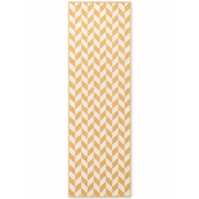 Dywan Haringey 80x200cm Terrick Ochre White