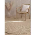 Dywan Richmond 200cm Diana Light Beige okrągły 100% wełna - 4