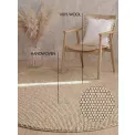 Dywan Richmond 200cm Diana Light Beige okrągły 100% wełna - 6