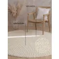 Dywan Richmond 200cm Diana Natural White okrągły 100% wełna - 6