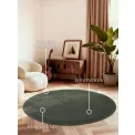 Dywan Kivi 150cm Natural Green okrągły - 5