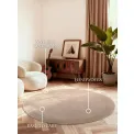 Dywan Kivi 200cm Natural Beige okrągły - 5
