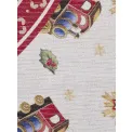 Dywan Toy's Delight 160cm Christmas Train Cream Red okrągły - 6