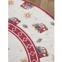 Dywan Toy's Delight 160cm Christmas Train Cream Red okrągły - 11