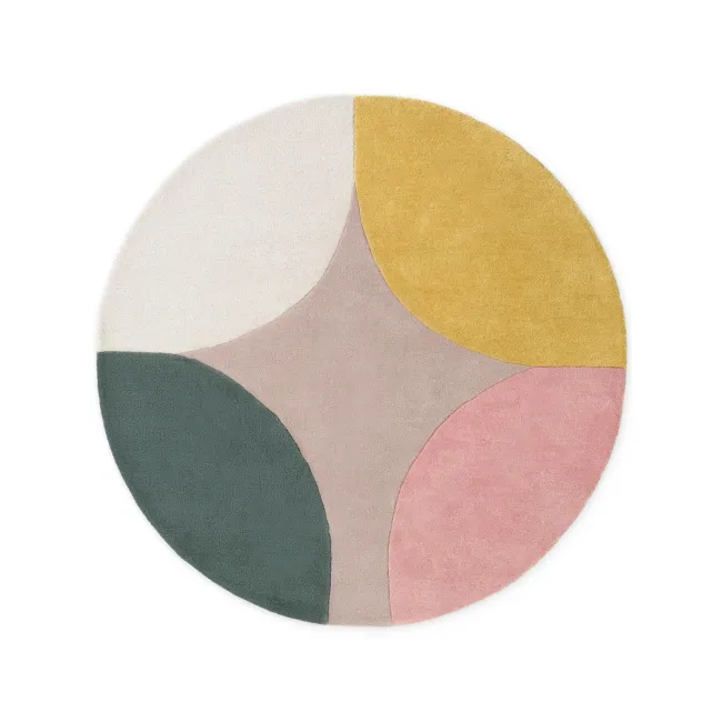 Dywan Westminster 160cm Cecil Beige Multicolor okrągły 100 proc. wełna