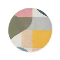 Dywan Westminster 200cm Curzon Cream Multicolor okrągły 100 proc. wełna - 1