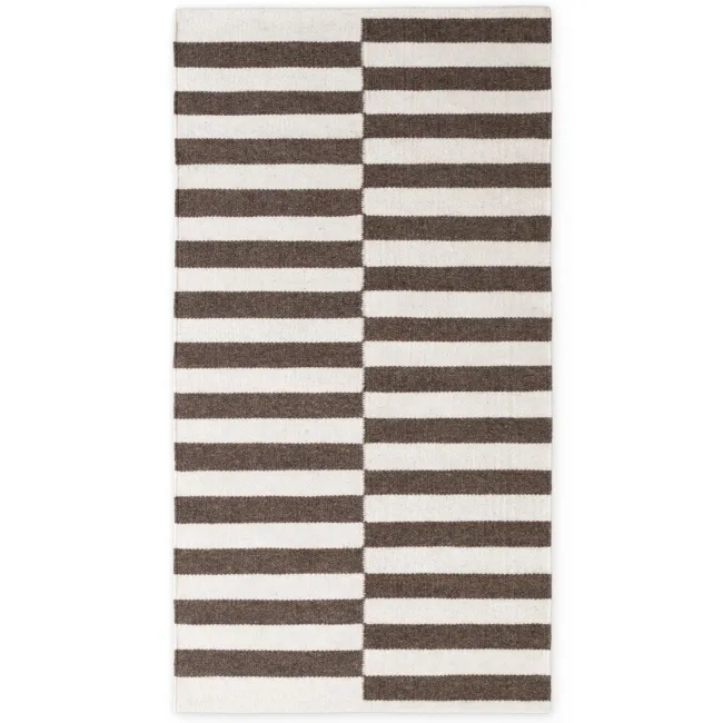 Dywan Vika 80x150cm Brown Natural White 100 proc. wełna