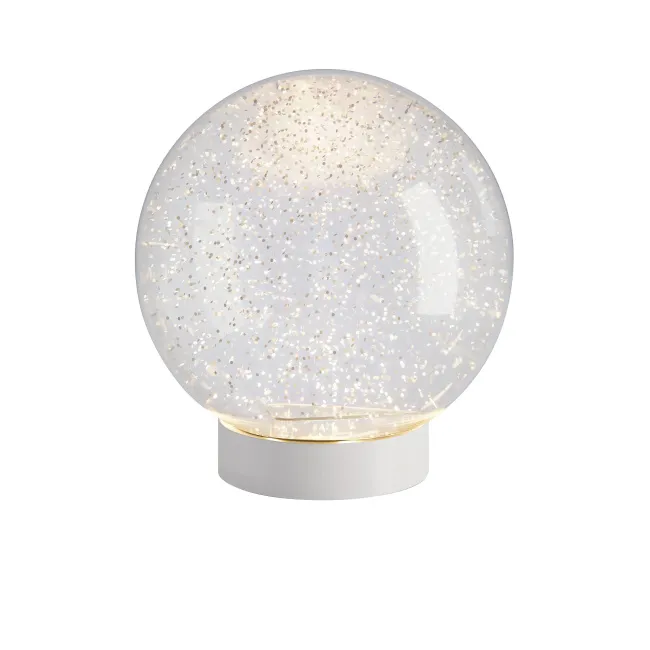 Kula śnieżna LED Glamour White 18cm, 8lm, 2300K