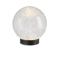 Kula śnieżna LED Glamour Black 18cm, 8lm, 2300K - 1