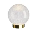 Kula śnieżna LED Glamour Gold 18cm, 8lm, 2300K - 1