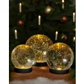 Kula śnieżna LED Glamour Black 13cm 8lm, 2300K - 2