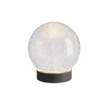 Kula śnieżna LED Glamour Black 15cm 8lm, 2300K - 1