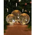 Kula śnieżna LED Glamour Silver  13cm 8lm, 2300K - 2