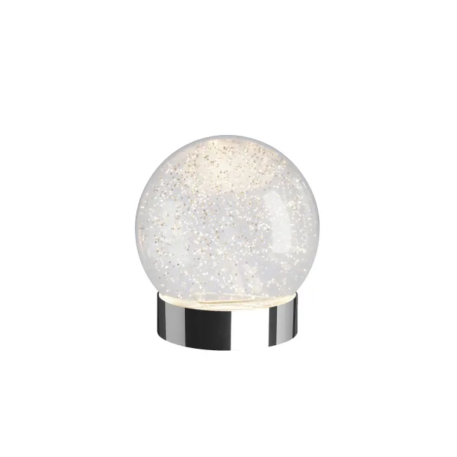 Kula śnieżna LED Glamour Silver  13cm 8lm, 2300K