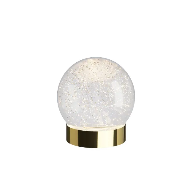Kula śnieżna LED Glamour Gold 13cm 8lm, 2300K