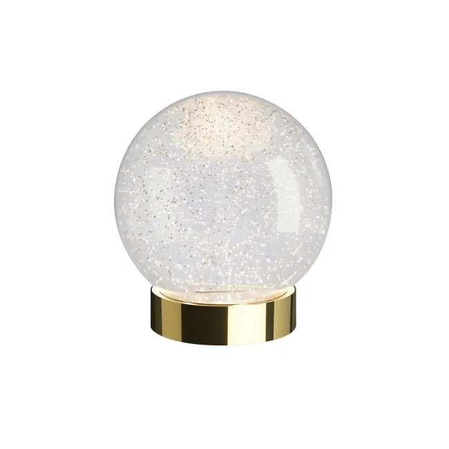 Kula śnieżna LED Glamour Gold 15cm 8lm, 2300K