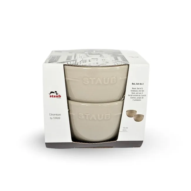 Zestaw 2 misek 12cm Taupe