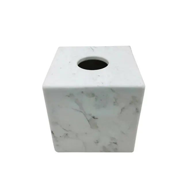 Pojemnik na chusteczki kwadratowy Hammam White