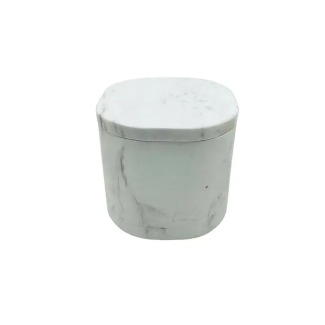 Pojemnik okrągły Hammam 14x6,5cm White