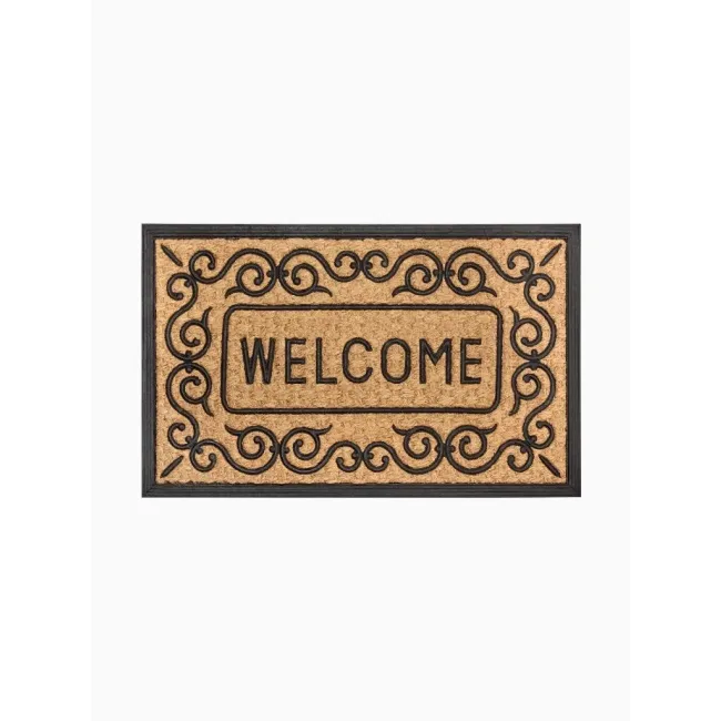 Wycieraczka Mix Mats 45x75cm Welcome Floral Border Cocos