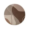 Dywan Muse 160cm Cream Brown 100% wełna okrągły - 1