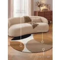 Dywan Ruvia 200cm Cream Brown 100% wełna okrągły - 10