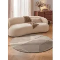 Dywan Virelle 160cm Cream Beige 100% wełna okrągły - 8