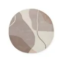 Dywan Virelle 200cm Cream Beige 100% wełna okrągły - 1