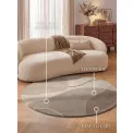 Dywan Virelle 200cm Cream Beige 100% wełna okrągły - 10