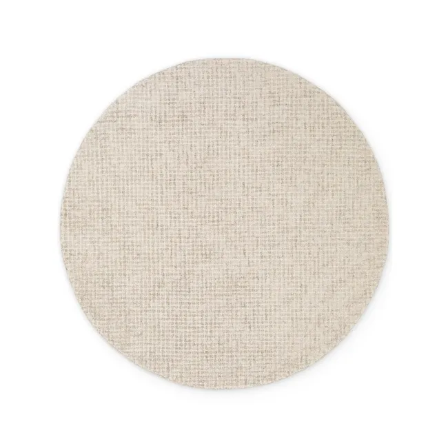 Dywan Eloise 160cm Cream Grey 100% wełna okrągły