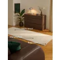 Dywan Eloise 80x250cm Light Brown 100% wełna - 10
