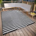 Dywan Viela 120x170cm Black White dwustronny do wnętrz i na zewnątrz - 8