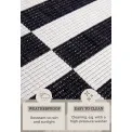 Dywan Viela 240x340cm Black White dwustronny do wnętrz i na zewnątrz - 3