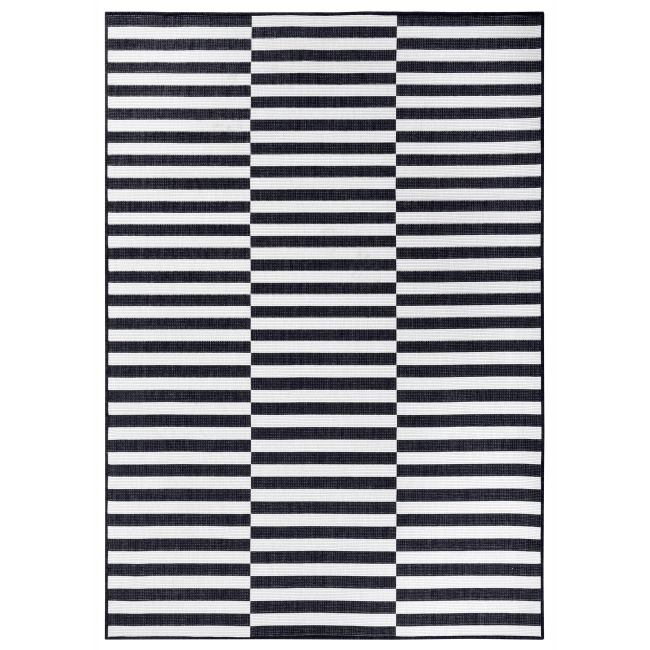 Dywan Viela 240x340cm Black White dwustronny do wnętrz i na zewnątrz