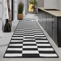 Dywan Viela 80x300cm Black White dwustronny do wnętrz i na zewnątrz - 8