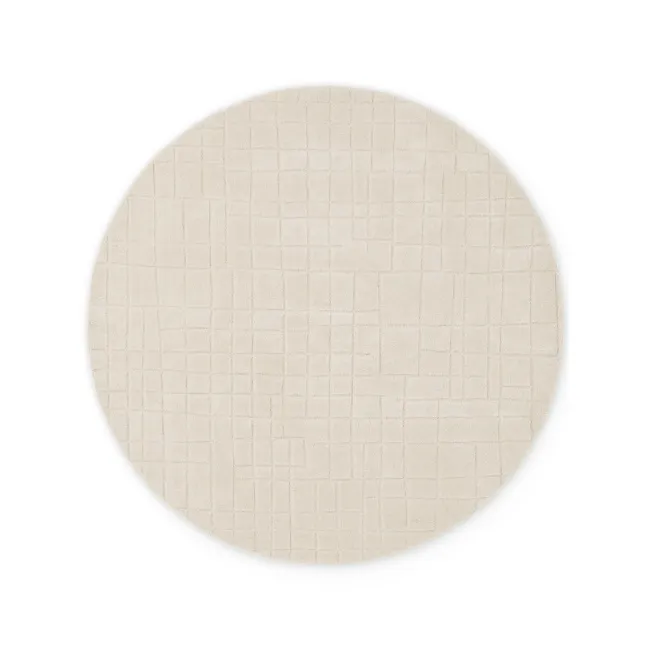 Dywan Kenso 160cm Beige 100% wełna okrągły