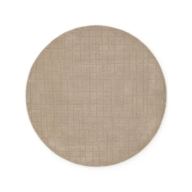 Dywan Kenso 160cm Brown 100% wełna okrągły