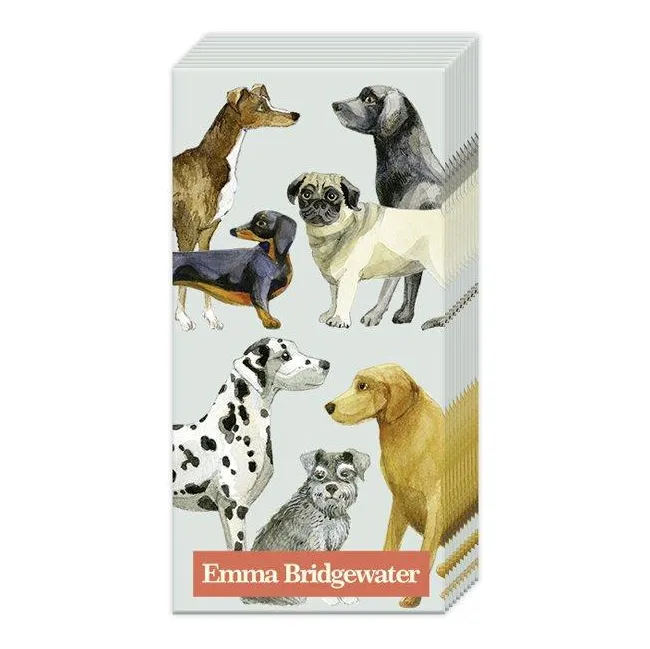 Chusteczki 21x21cm Dogs Light Blue 10szt. - 1
