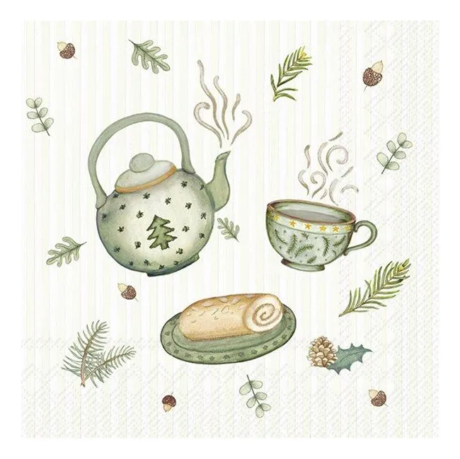 Serwetki 25x25cm All I Need for Christmas Light Green 20szt.