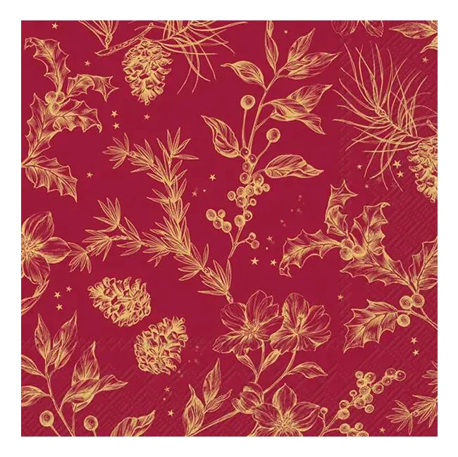 Serwetki 25x25cm Elodie Red 20szt.