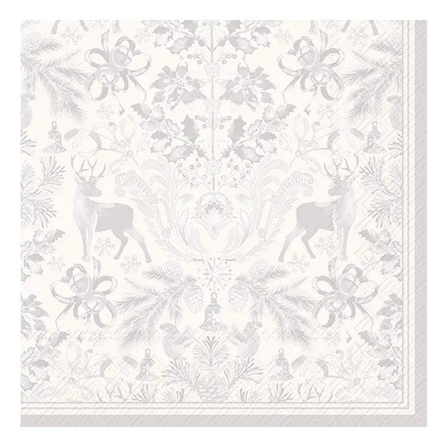 Serwetki 33x33cm Brimsley Silver 20szt.