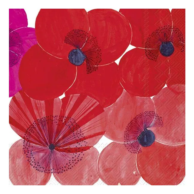 Serwetki 33x33cm Mohn Red 20szt.