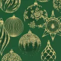 Serwetki 33x33cm Shining Baubles Green Gold 20szt. - 1
