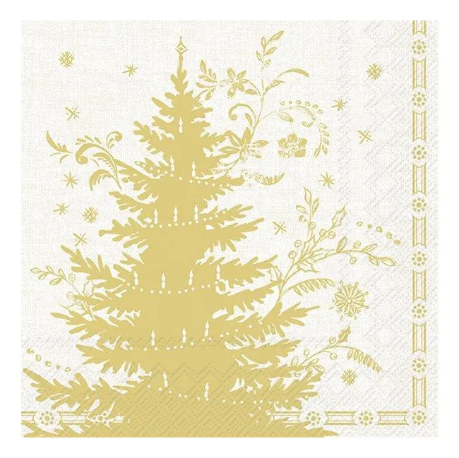Serwetki 33x33cm Splendid Christmas Tree Cream 20szt.