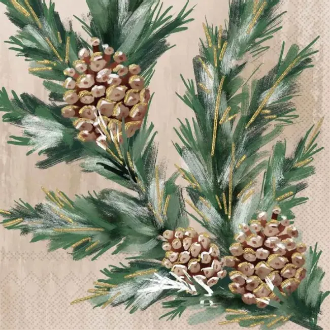 Serwetki 33x33cm Gilded Swag Cream 20szt.