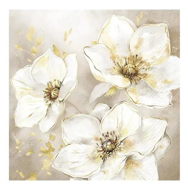 Serwetki 33x33cm Golden Grace Cream 20szt.